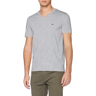 LACOSTE TEE SHIRT GRIS COL V