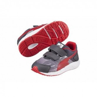 Baskets Puma gris rouge...
