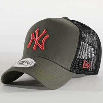 CASQUETTE NY VERT CLAIR ROUGE